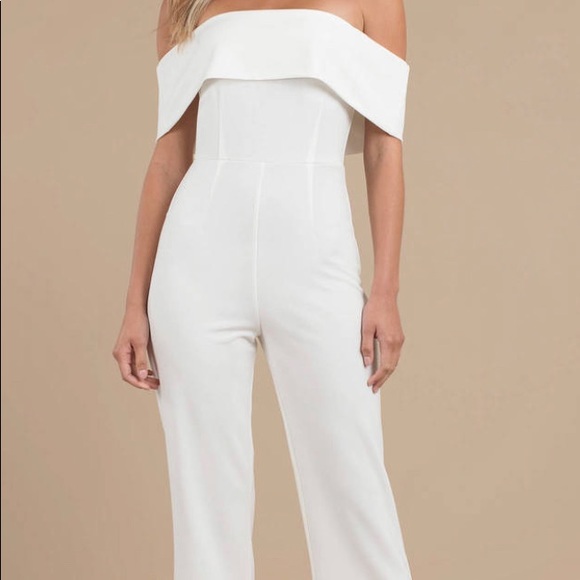 white jumper pants